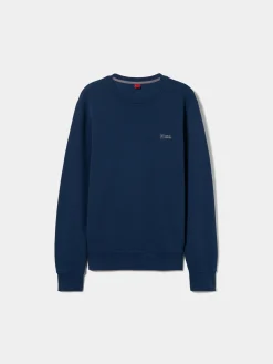 LION OF PORCHES Sweats^Sweater decote redondo em malha piqué