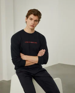 LION OF PORCHES Sweats^Sweatshirt de algodão com logotipo