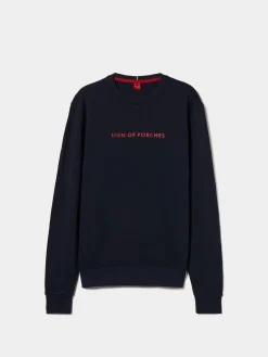 LION OF PORCHES Sweats^Sweatshirt de algodão com logotipo