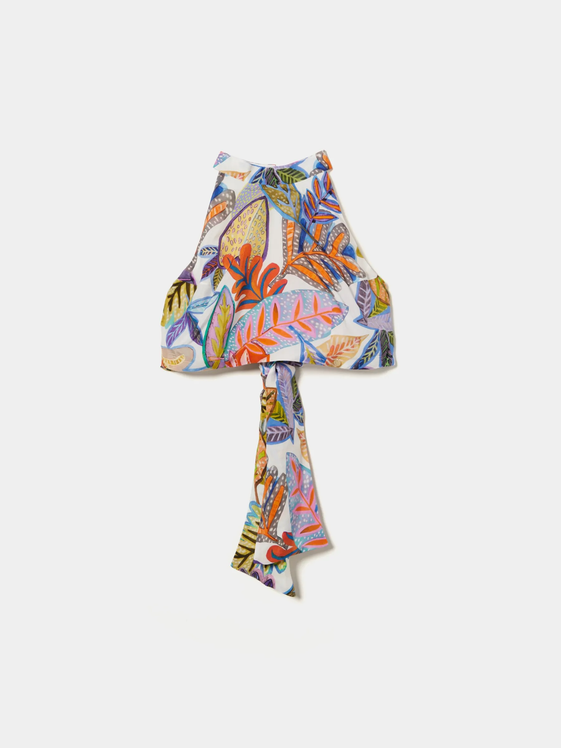 MULHER LION OF PORCHES Túnicas / Tops^Top halter com padrão tropical