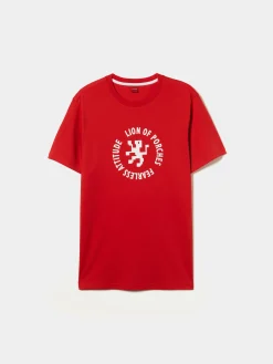 LION OF PORCHES T-Shirts^T-shirt 100% algodão com logotipo