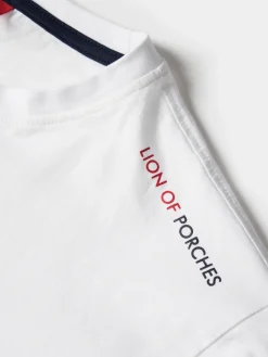 LION OF PORCHES T-Shirts^T-shirt básica de algodão