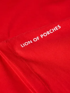MULHER LION OF PORCHES T-Shirts^T-shirt básica de algodão
