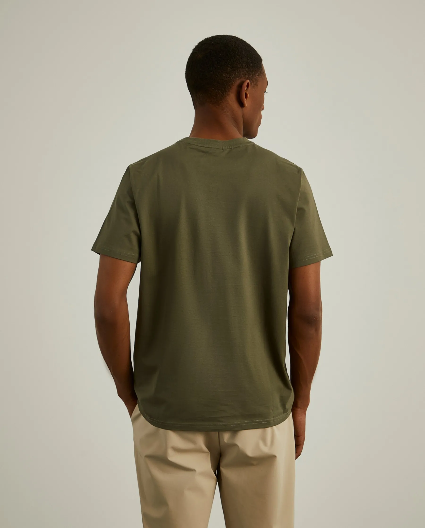 LION OF PORCHES T-Shirts^T-shirt com bolso em contraste