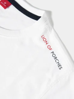 LION OF PORCHES T-Shirts^T-shirt de algodão