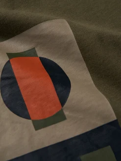 LION OF PORCHES T-Shirts^T-shirt de algodão com estampado