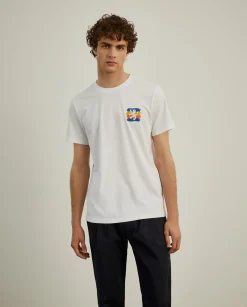 LION OF PORCHES T-Shirts^T-shirt de algodão com estampado