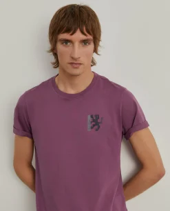 LION OF PORCHES T-Shirts^T-shirt de algodão com estampado