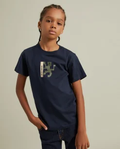 LION OF PORCHES T-Shirts^T-shirt de algodão com estampado