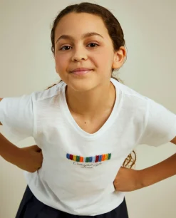 LION OF PORCHES T-Shirts^T-shirt de algodão com missangas