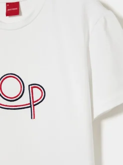 LION OF PORCHES T-Shirts^T-shirt manga curta com bordado LOP