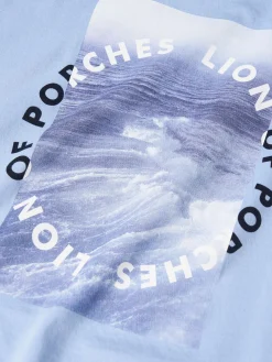 LION OF PORCHES T-Shirts^T-shirt manga curta com estampado