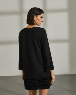 MULHER LION OF PORCHES Vestidos / Macacões^Vestido com lettering em veludo