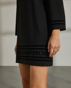 MULHER LION OF PORCHES Vestidos / Macacões^Vestido com lettering em veludo