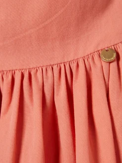 MULHER LION OF PORCHES Vestidos / Macacões^Vestido comprido com folhos e alças ajustáveis