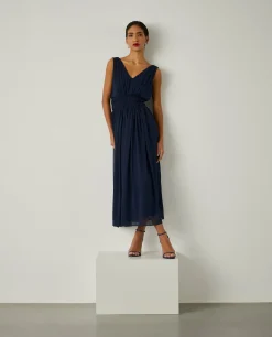 MULHER LION OF PORCHES Vestidos / Macacões^Vestido comprido plissado sem alças