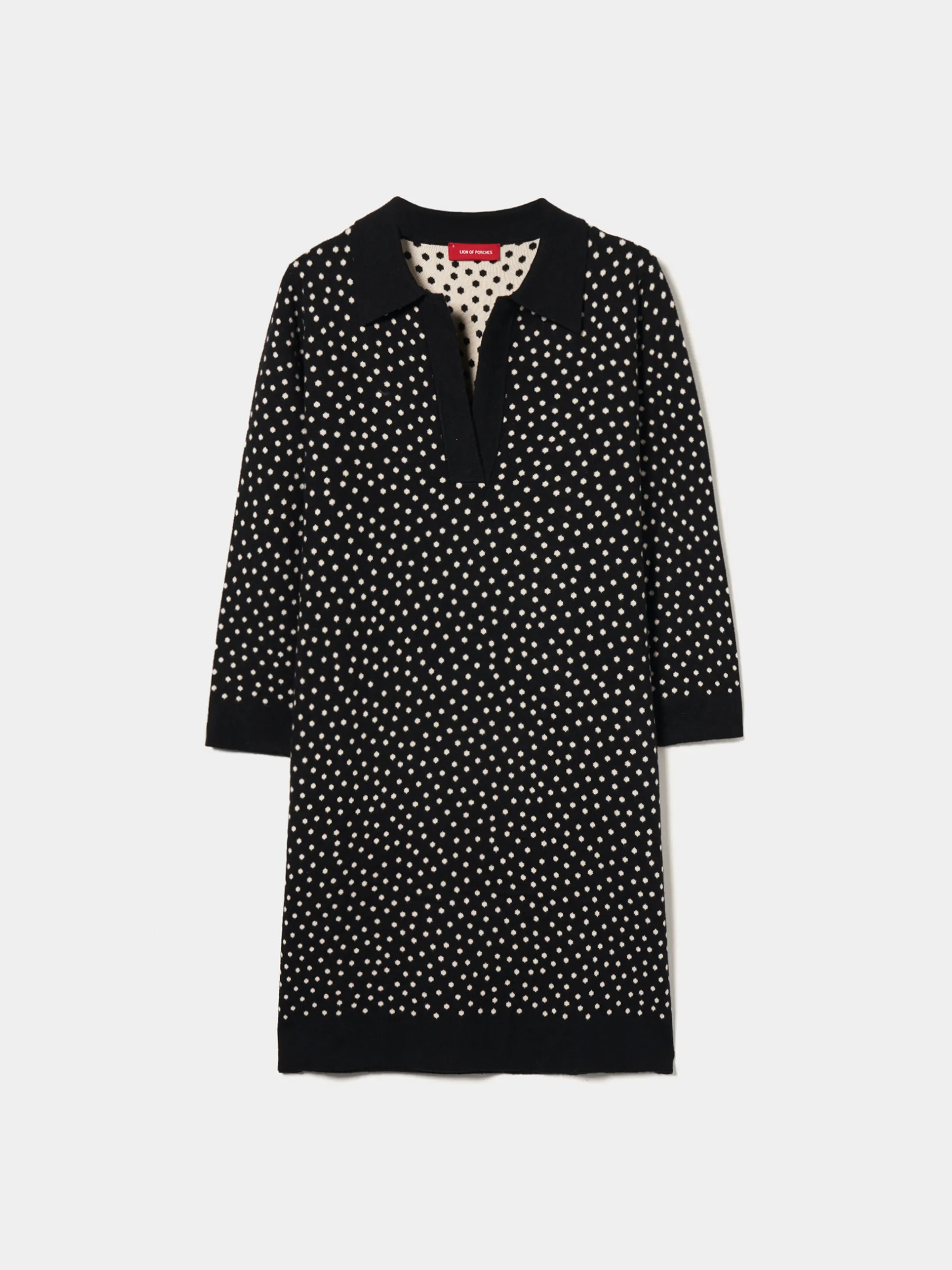 MULHER LION OF PORCHES Vestidos / Macacões|Vestidos^Vestido de malha polka dots